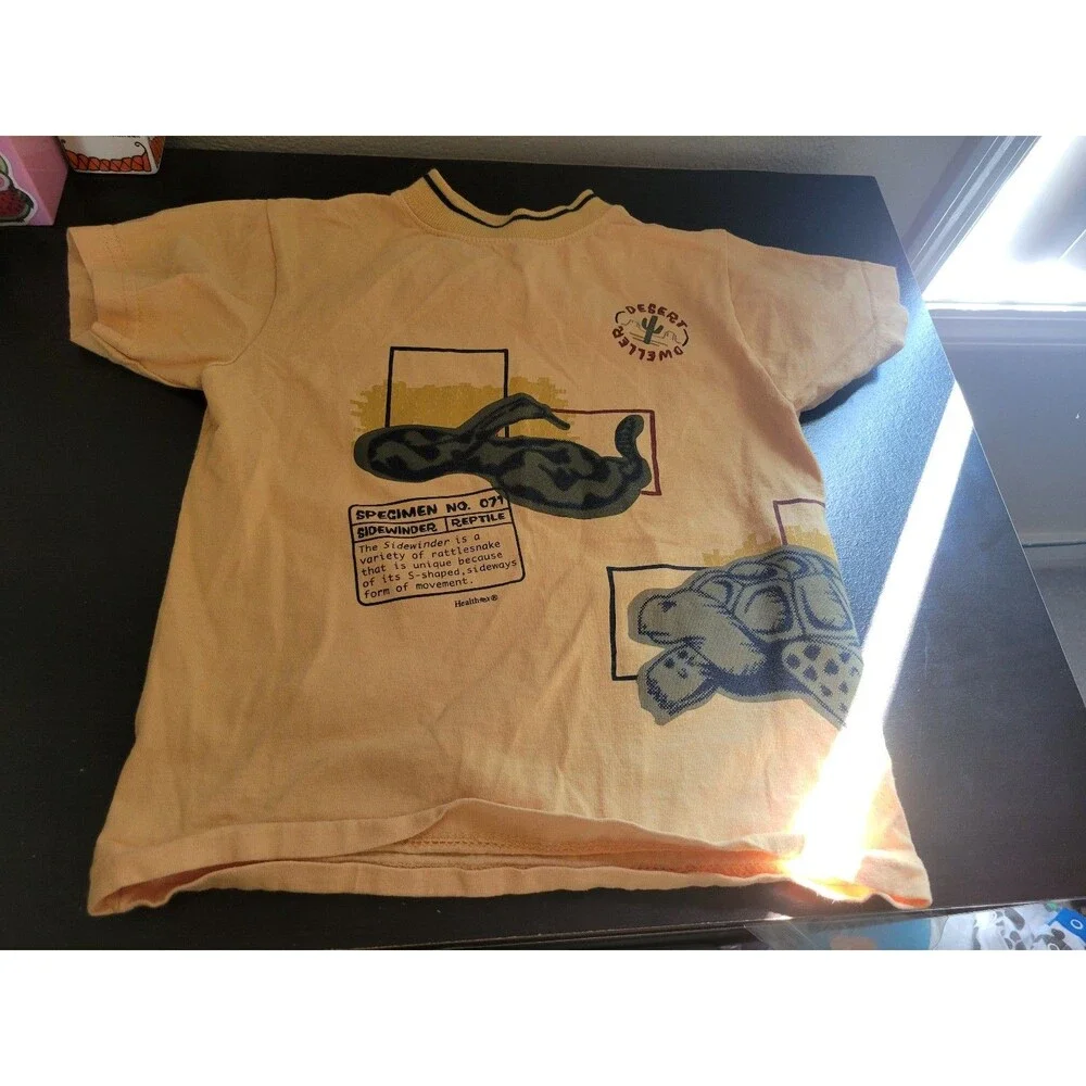 Vintage Heathtex Animal Facts Unisex Tee Size 4